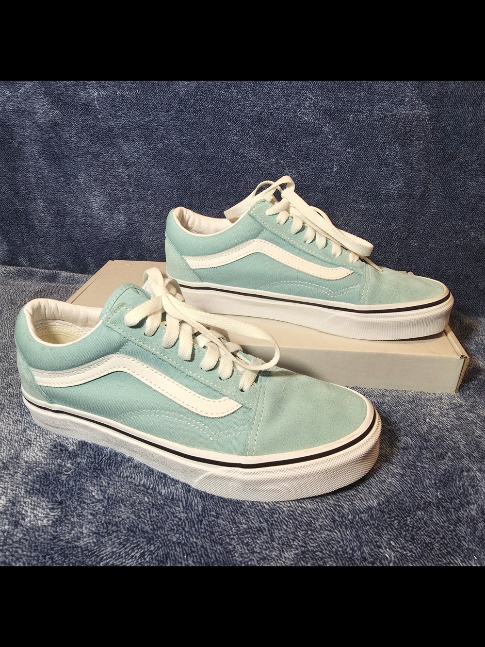 Vans Old Skool Sneakers - Mint Green/White